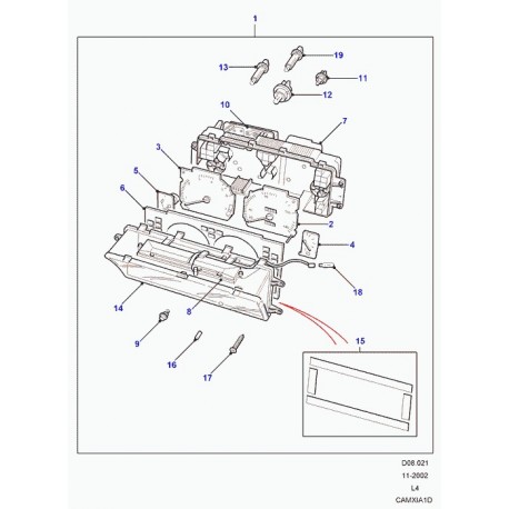 Land rover jauge de combustible Discovery 1 (STC1318)
