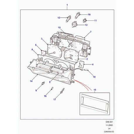 Land rover jauge de combustible Discovery 1 (STC1318)