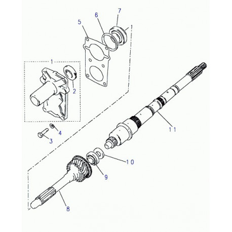 Land rover arbre de sortie Defender 90, 110, 130, Discovery 1, Range Classic (STC1889)