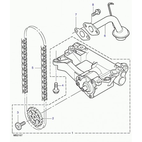 Land rover vis a tete six pans avec collet Freelander 1 (STC2336)