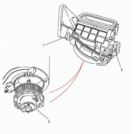 Land rover relais moteur de chauffage Discovery 1 (STC3141)