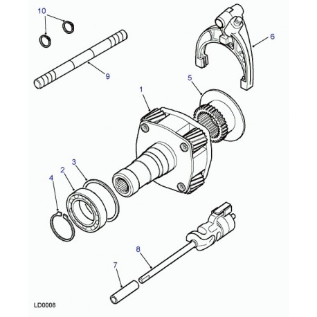 Land rover roulement à billes a deux rainures Range P38 (STC3229)