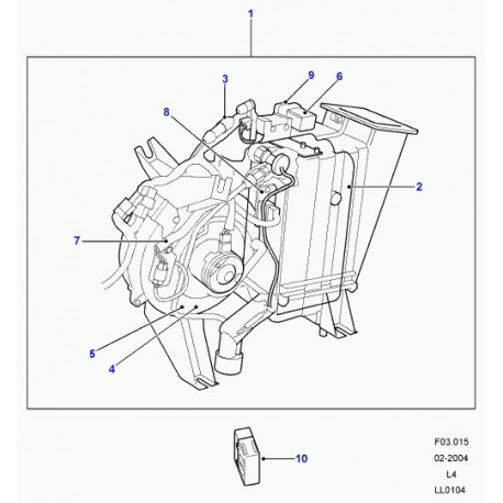 Land rover resistance chauffage Discovery 1 (STC3816)