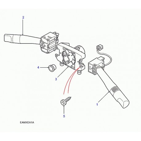 Land rover commutateur essuie / lave-glace Discovery 2 et Freelander 1 (STC4016)