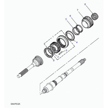 Land rover jeu pignon avec bague Range P38 (STC4348)