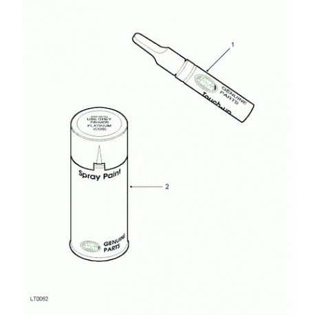 Land rover peinture crayon Discovery 2 et Range P38 (STC4598T)