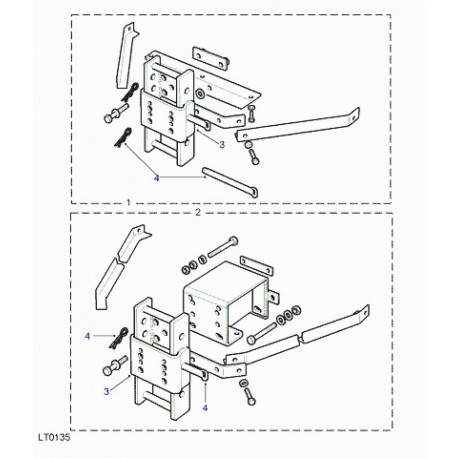 Land rover plaque Defender 90, 110, 130 et Discovery 1 (STC50259AA)