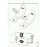 tapis caoutchouc Defender 90, 110, 130,  Discovery 2, Freelander 1, Range L322, P38