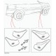 paire de bavettes arriere noires Freelander 1