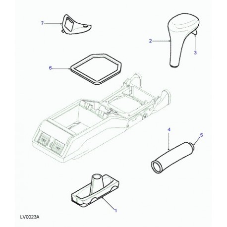 Land rover bouton-deverrouill.levier select. Range P38 (STC61133)