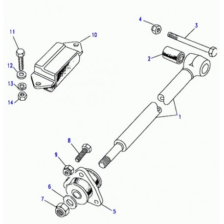 Land rover triangle arriere tirant cote chassis la paire (STC618)