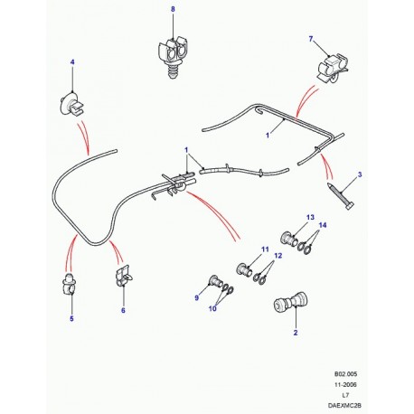 Land rover raccord Range P38 (STC8580)