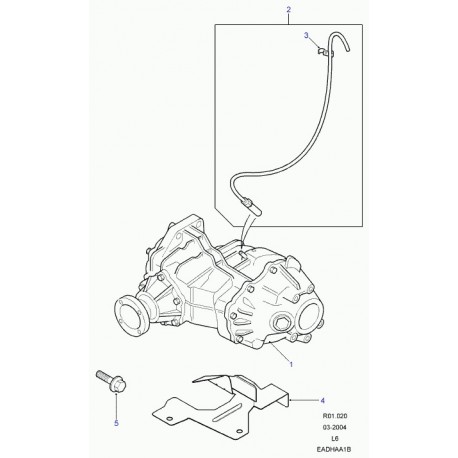 Land rover differentiel avec carter ass. Freelander 1 (TAG000230)