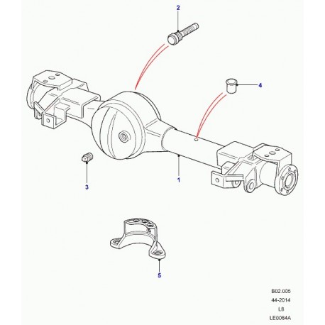 Land rover differentiel Defender 90, 110, 130 (TAJ500090)
