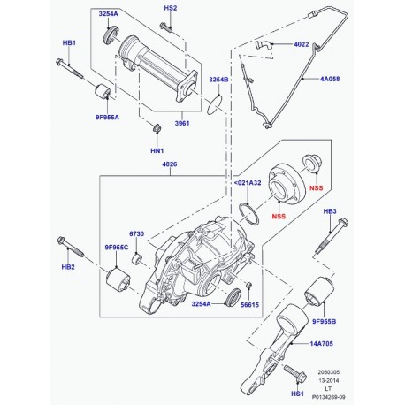 Land rover tuyau flexible Range Sport (TAP500140)