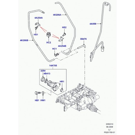 Land rover support Range L322 (TAU000050)