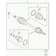 arbre de transmission Freelander 1
