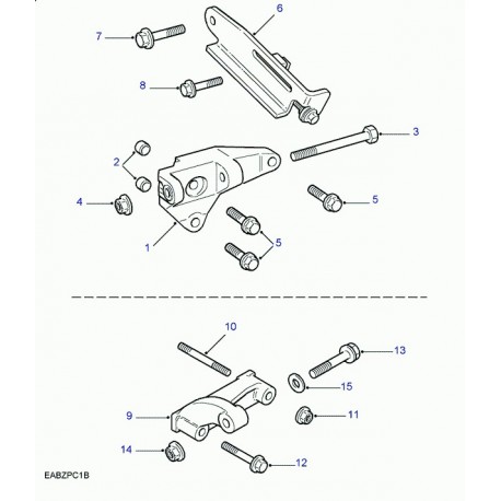 Land rover douille de bouton pression Freelander 1 (TE108111L)