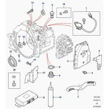 Land rover rondelle de joint Freelander 1 (TEB100040L)