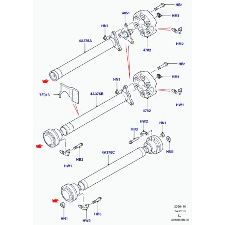 Land rover raccord Range L322 (TIH000010)