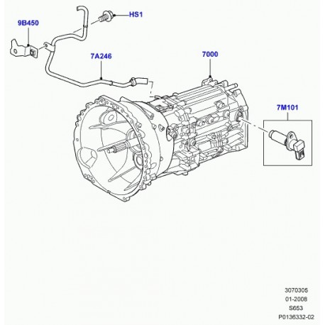 Land rover boite de vitesses Discovery 3 (TRC500013)
