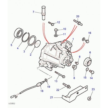 Land rover bague d'etancheite Freelander 1 cote gauche arbre de roue (TRX100060L)