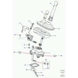 FTC3852 - Pommeau Levier Boîte Transfert - LT230 - Defender