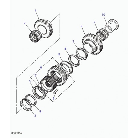 Land rover pignon de 1ere vitesse Discovery 2 et Range P38 (TUB101610)