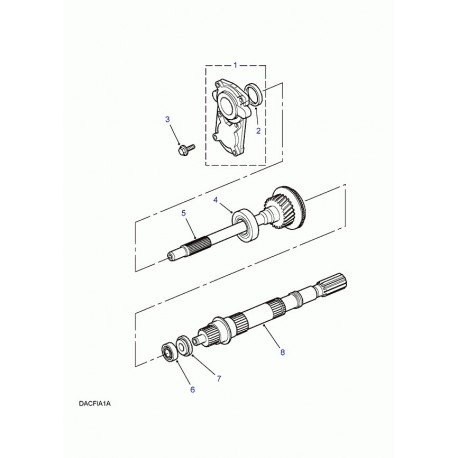 Land rover arbre de sortie Range P38 (TUD102020)