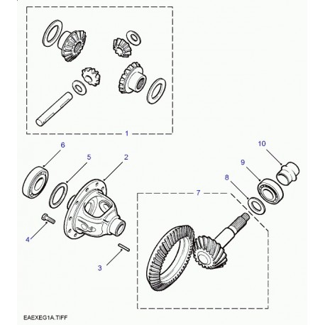 Land rover entretoise compressible Freelander 1 (TXT100010)