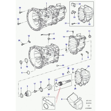 Land rover arretoir Defender 90, 110, 130 (TYC500160)