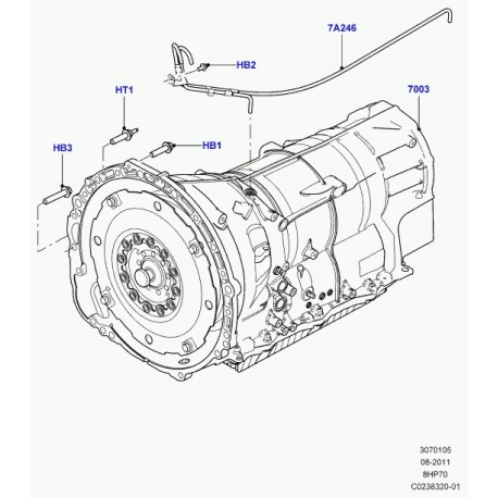 Land rover goujon Discovery 3, Range L322, L405, Sport (TYG500102)