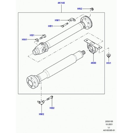 Land rover rondelle de reglage Range L322 (TYS000020)