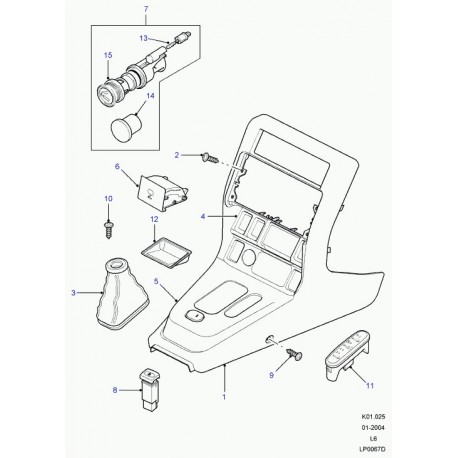 Land rover plaque Freelander 1 (UCC000020)