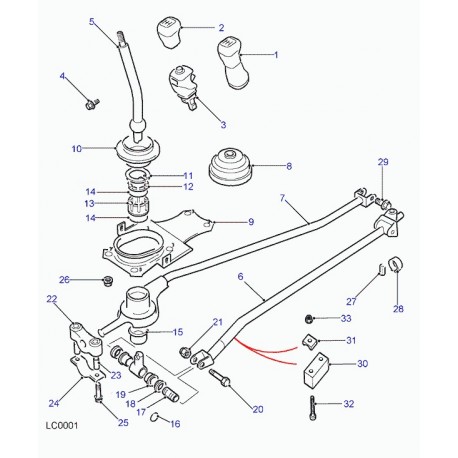 Land rover levier de papillon des gaz Freelander 1 (UKE101021)