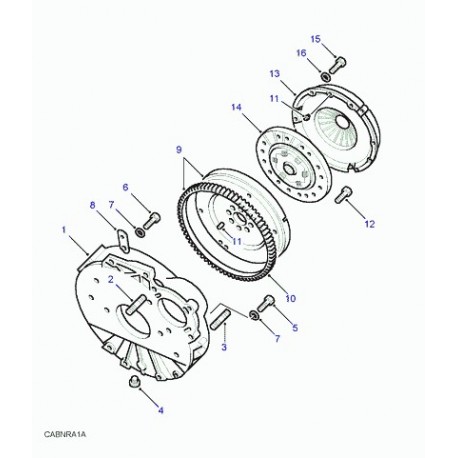 Land rover plateau de pression Defender 90, 110, 130, Discovery 1, Range Classic (URB100760)