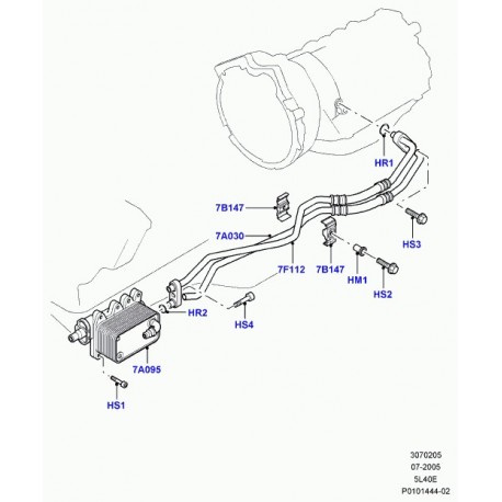 Land rover joint torique Range L322 (UYX000040)