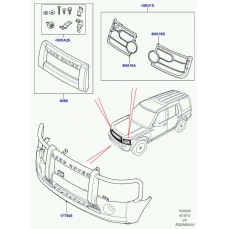 Land rover bar protection Discovery 3 (VPLAP0022)