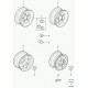 roue (acier) Defender 90, 110, 130