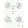 roue (acier) Defender 90, 110, 130