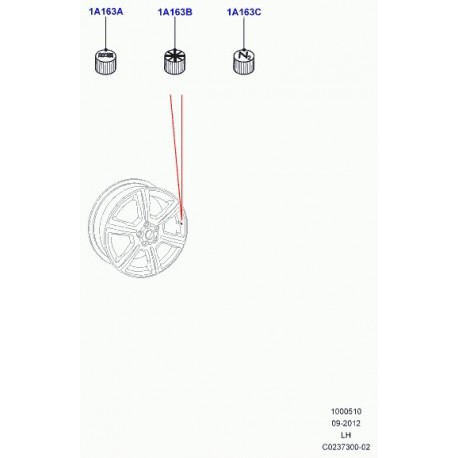 Land rover capuchon-tige de soupape Discovery 3, Evoque, Range L322, L405, Sport (VPLFY0071)