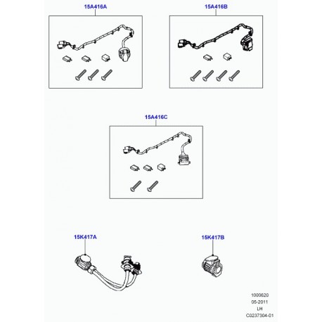 Land rover adaptateur prise 13 bornes/fiche 7 b. Evoque et Range L405,  Sport (VPLHT0060)