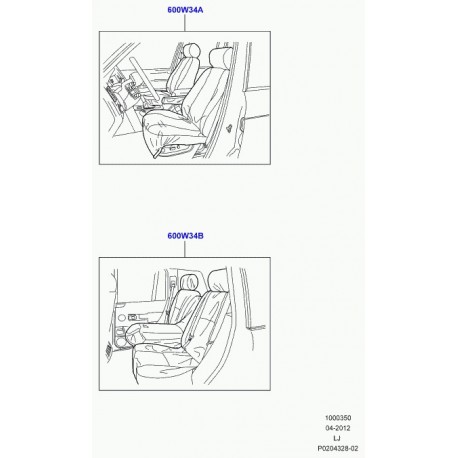 Land rover housse protection de siege Range L322 (VPLMS0085PVJ)