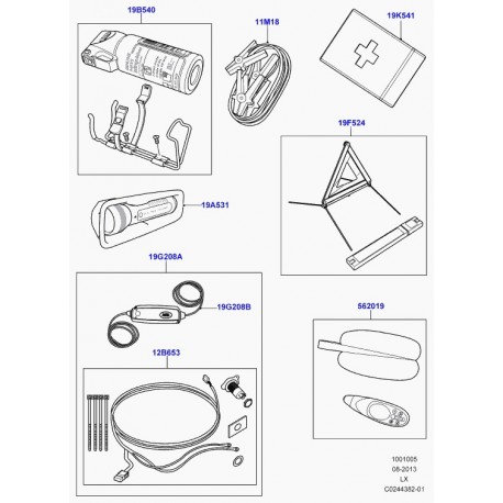 Land rover triangle de signalisation (VPLVC0060)