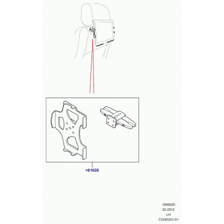 Land rover support ipad (VPLVS0164)