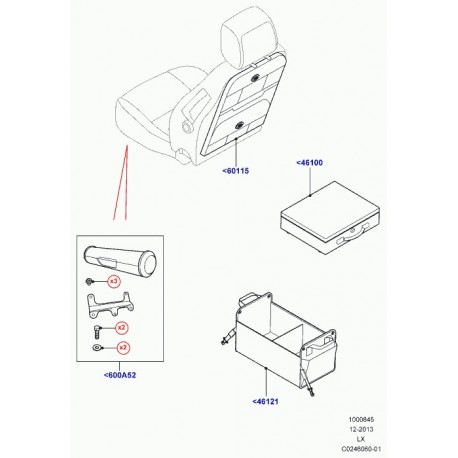 Land rover sacoche compartiment chargement (VPLVS0175)