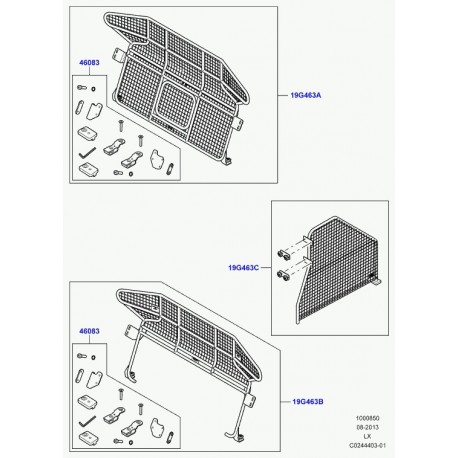 Land rover kit cloison de separation Range Sport (VPLWS0237)