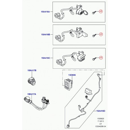 Land rover jeu electrique de barres remorquage Range Sport (VPLWT0115)