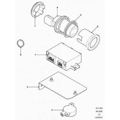 Land rover applique de finition Discovery 2 (VTJ000050PMA)