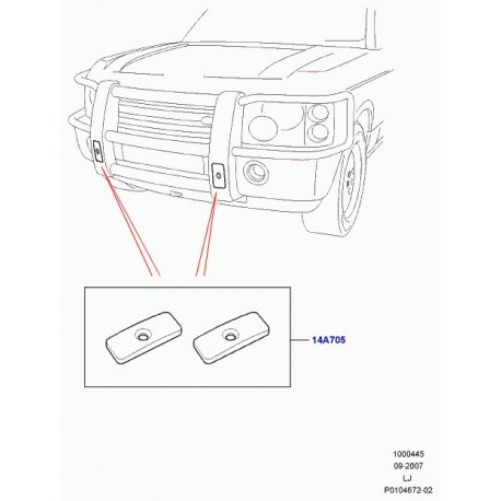 Land rover kit indicateur distance marche ar Range L322 (VUB000880)